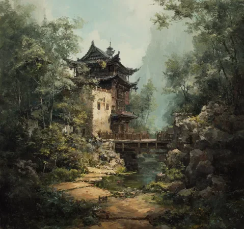悬疑推理题材漫画封面，雨夜街灯下的剪影场景